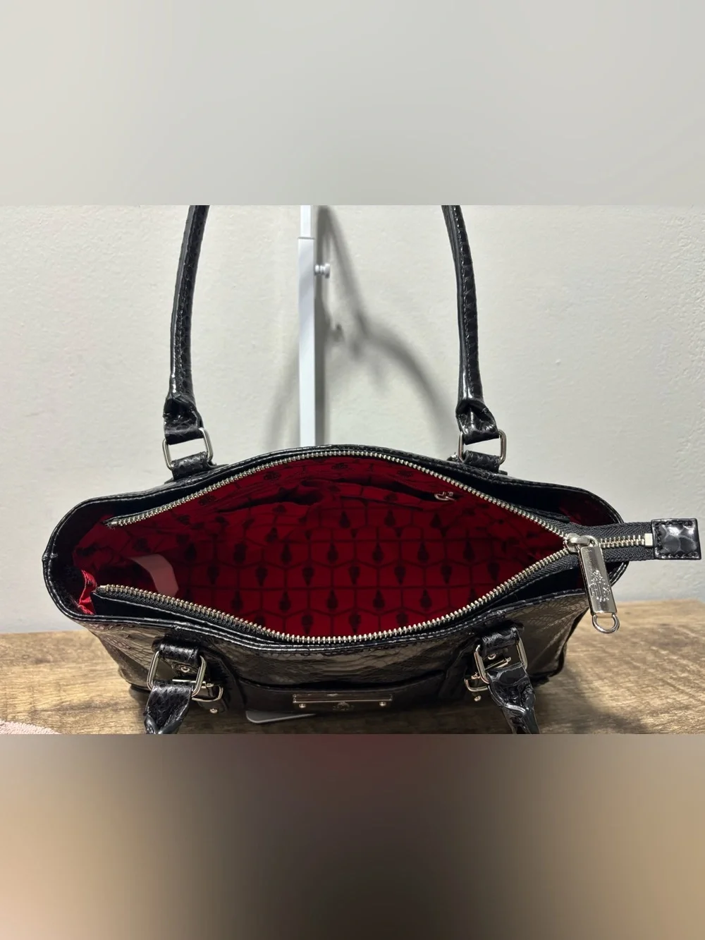 Mark Cross 1845 Collection Snakeskin Handbag